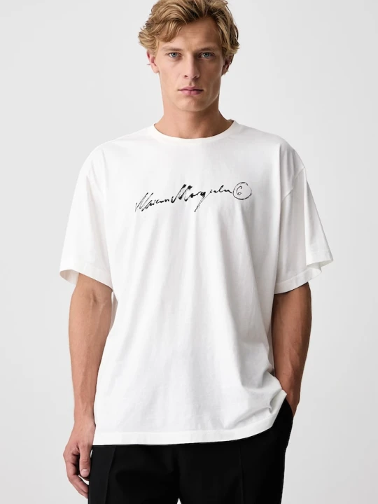 Zdjęcie produktu MM6 Maison Margiela T-shirt męski bawełniany biały