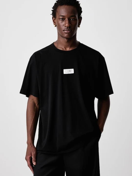Zdjęcie produktu MM6 Maison Margiela T-shirt męski bawełniany czarny