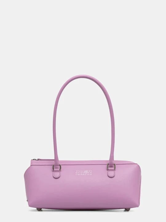 Zdjęcie produktu MM6 Maison Margiela torebka bagietka damska z imitacji skóry różowy
