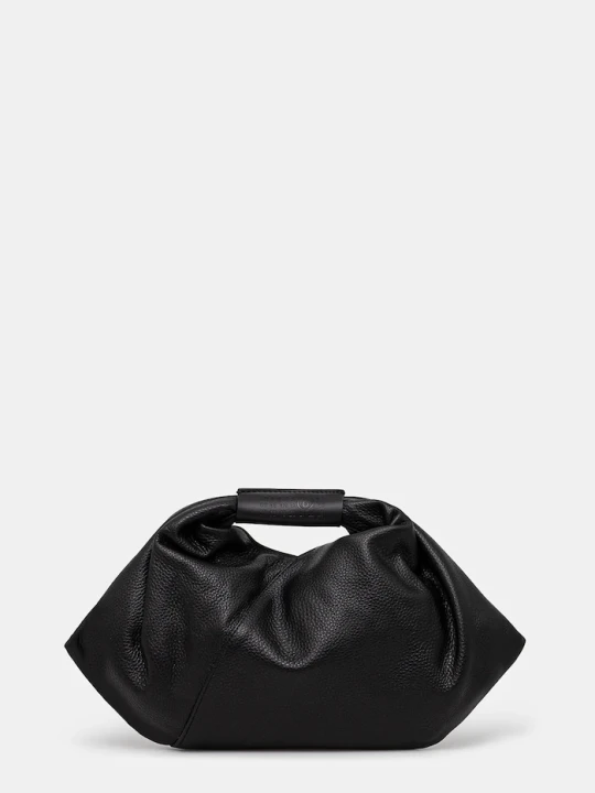Zdjęcie produktu MM6 Maison Margiela torebka skórzana Japanese Draped Mini czarny