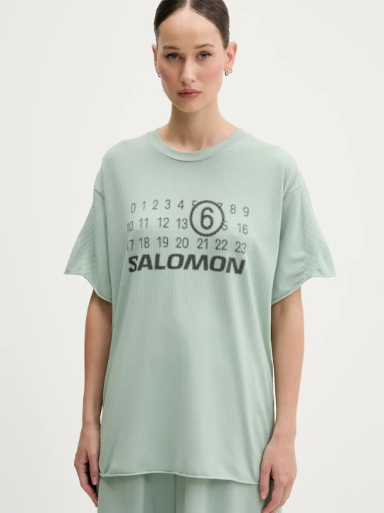 Zdjęcie produktu MM6 Maison Margiela x Salomon t-shirt turkusowy