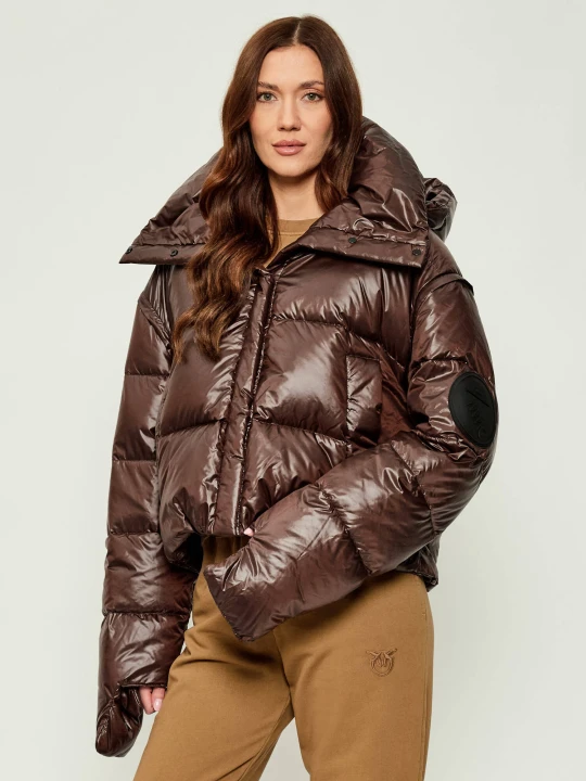 Zdjęcie produktu MMC Puchowa kurtka 2w1 RAFO | Cropped Fit brązowy