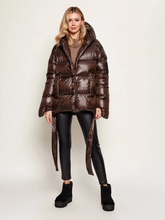 Zdjęcie produktu MMC Puchowa kurtka JESSO | Oversize fit brązowy