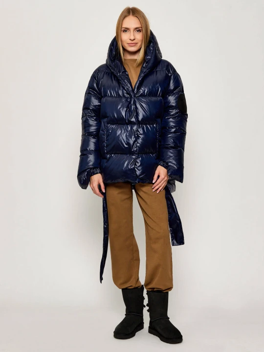 Zdjęcie produktu MMC Puchowa kurtka JESSO | Oversize fit granatowy