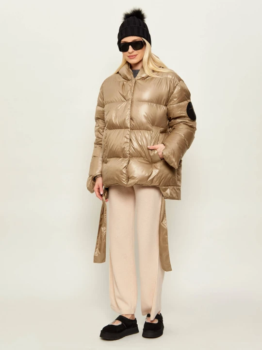 Zdjęcie produktu MMC Puchowa kurtka JESSO | Oversize fit beżowy