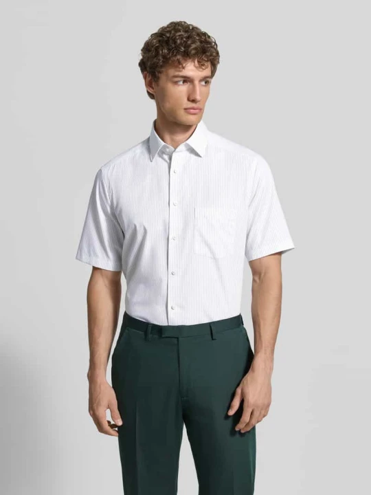 Zdjęcie produktu Modern Fit koszula biznesowa z brustaszą Olymp Zielony