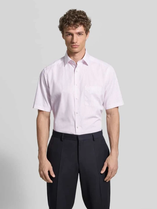 Zdjęcie produktu Modern Fit koszula biznesowa z brustaszą Olymp Różowawy