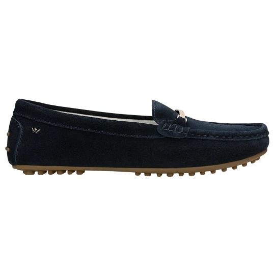 Zdjęcie produktu Granatowe mokasyny damskie typu driving shoes 46210-66 Wojas