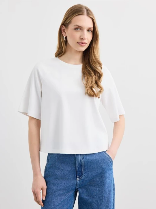 Zdjęcie produktu Mohito - Bawełniany t-shirt oversize - biały