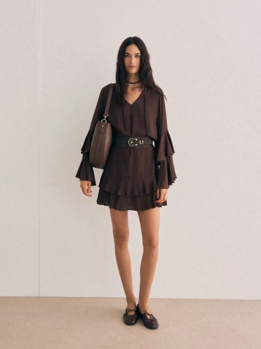 Zdjęcie produktu Mohito - Sukienka mini w stylu boho - brązowy