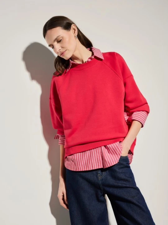 Zdjęcie produktu Mohito - Czerwona bluza oversize - czerwony