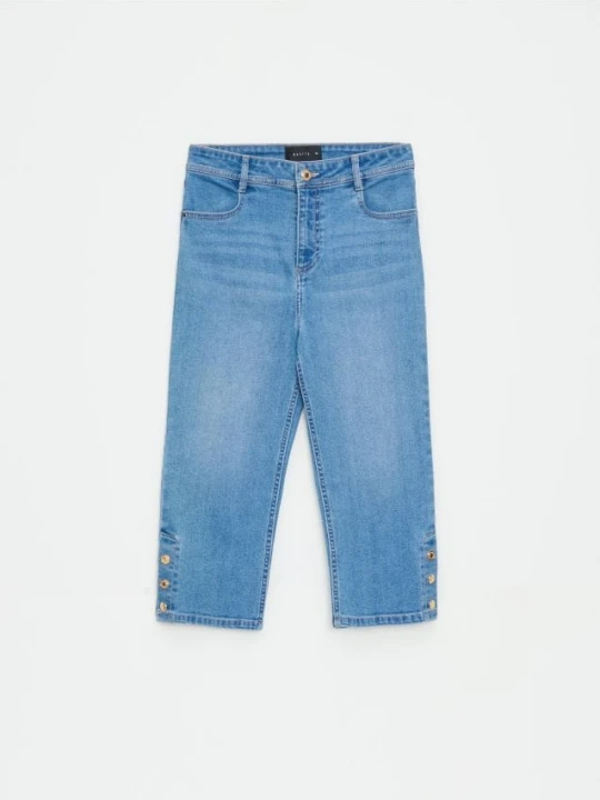 Zdjęcie produktu Mohito - Jeansy capri - niebieski