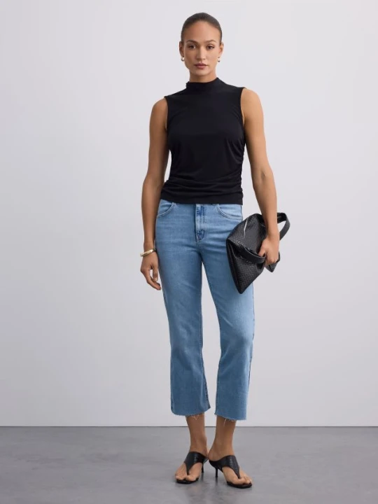 Zdjęcie produktu Mohito - Jeansy flare cropped - niebieski