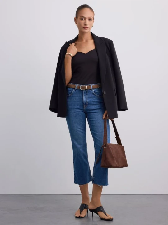 Zdjęcie produktu Mohito - Jeansy flare cropped - niebieski