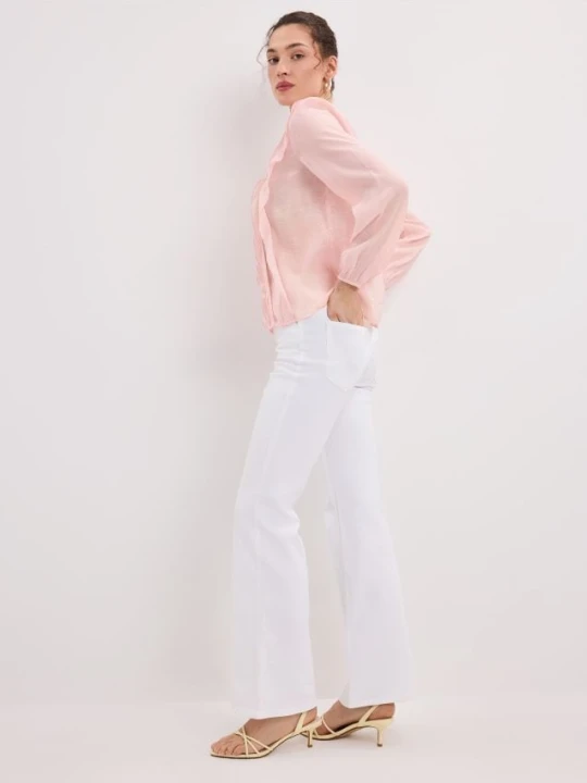 Zdjęcie produktu Mohito - Jeansy flare petite - biały