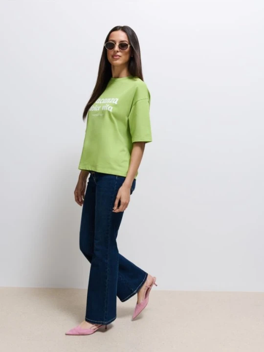 Zdjęcie produktu Mohito - Jeansy flare push up - granatowy