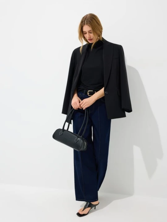 Zdjęcie produktu Mohito - Jeansy wide leg - granatowy