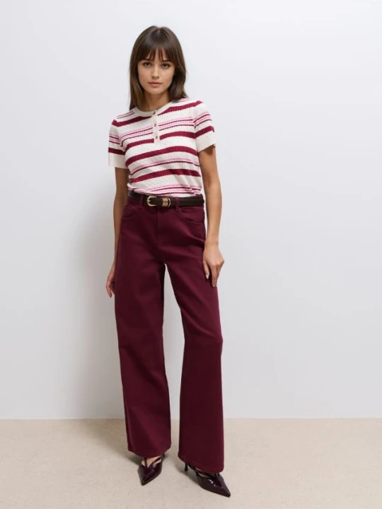 Zdjęcie produktu Mohito - Jeansy wide leg - mahoń
