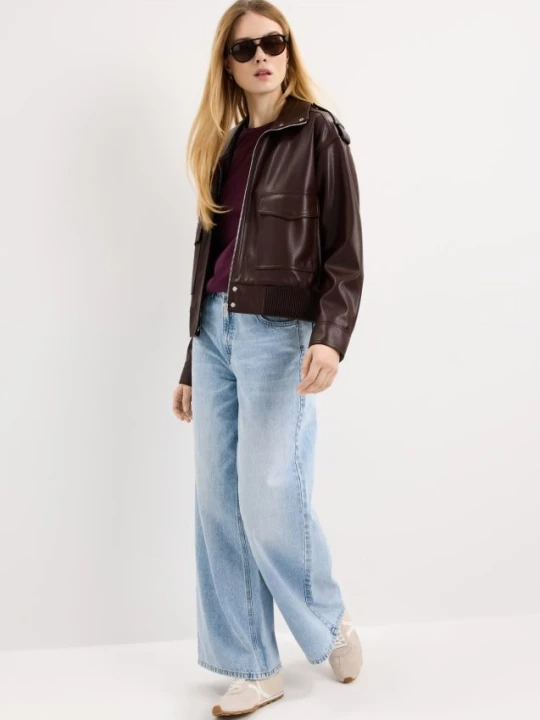 Zdjęcie produktu Mohito - Jeansy wide leg petite - niebieski