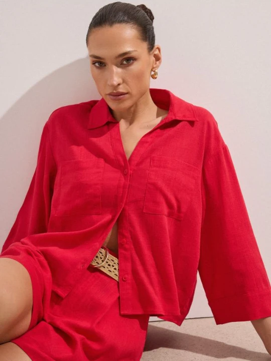 Zdjęcie produktu Mohito - Koszula kimono - czerwony