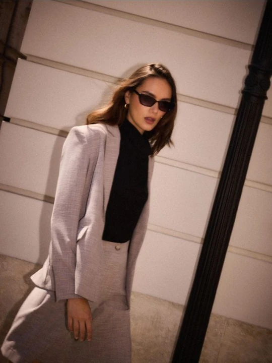 Zdjęcie produktu Mohito - Marynarka o prostym kroju - beżowy