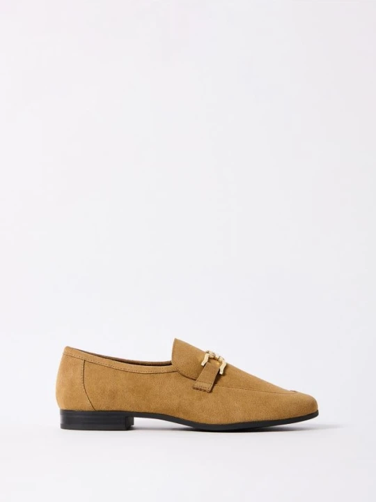 Zdjęcie produktu Mohito - Skórzane loafersy - beżowy