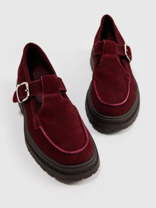 Zdjęcie produktu Mohito - Skórzane loafersy - kasztanowy