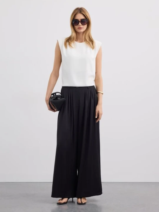 Zdjęcie produktu Mohito - Spodnie wide leg - czarny
