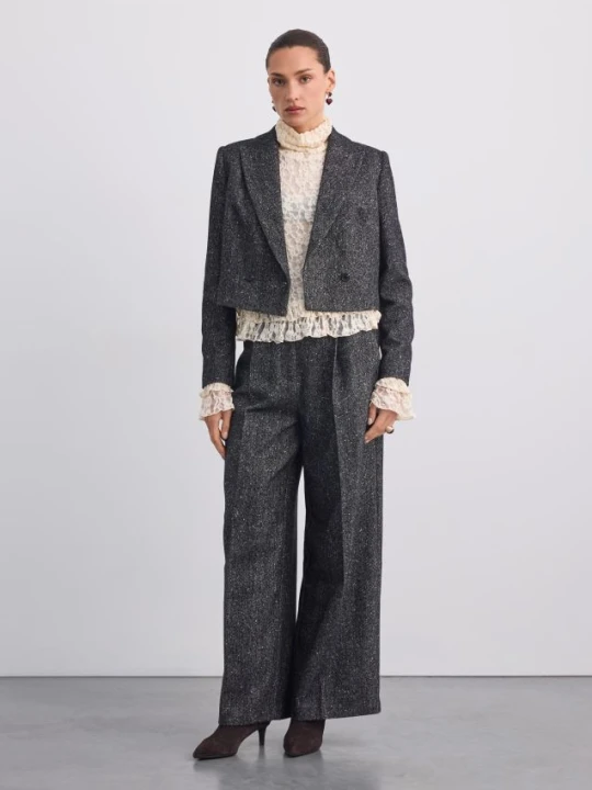 Zdjęcie produktu Mohito - Spodnie wide leg - czarny