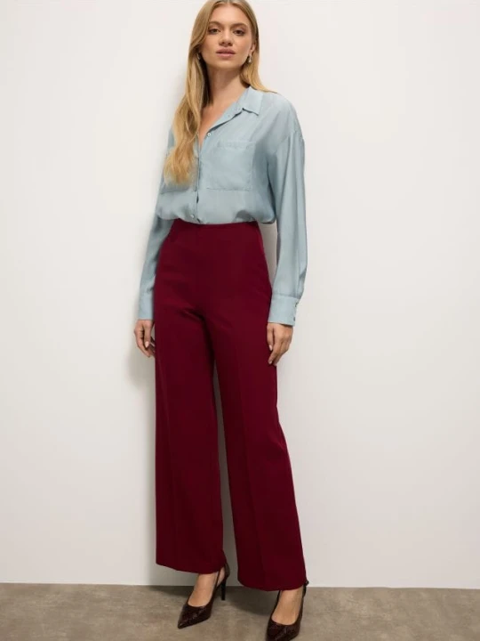 Zdjęcie produktu Mohito - Spodnie wide leg - kasztanowy