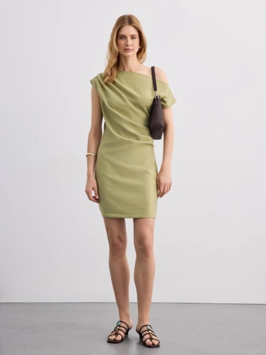 Zdjęcie produktu Mohito - Sukienka mini z drapowaniem - oliwkowy