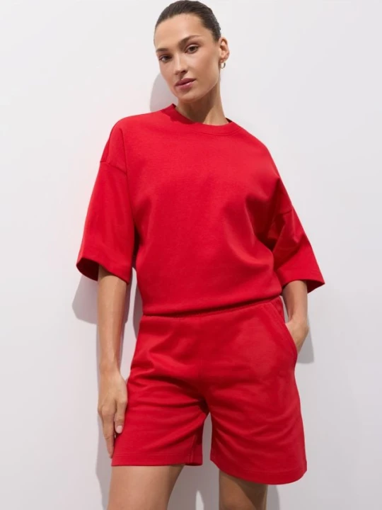 Zdjęcie produktu Mohito - T-shirt oversize - czerwony
