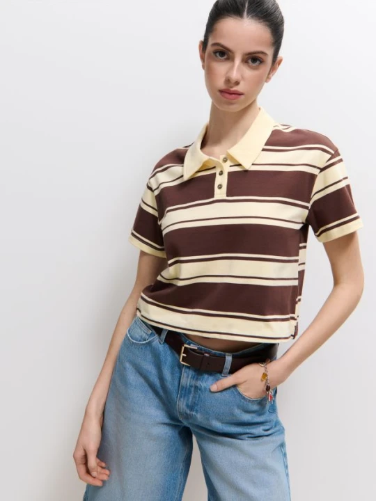Zdjęcie produktu Mohito - T-shirt z kołnierzykiem polo - wielobarwny