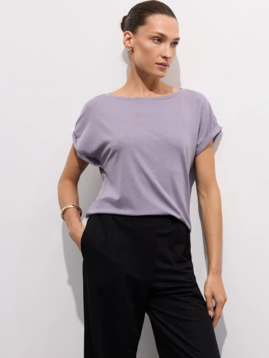 Zdjęcie produktu Mohito - T-shirt z lyocellem - fioletowy