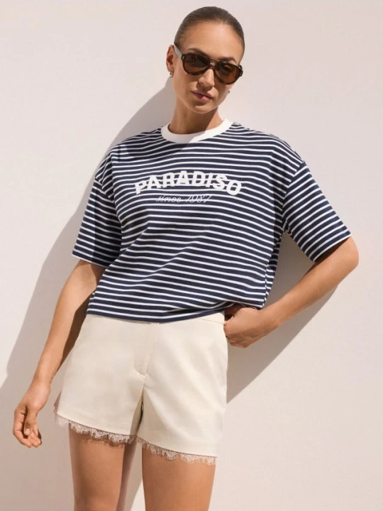 Zdjęcie produktu Mohito - T-shirt z nadrukiem - granatowy