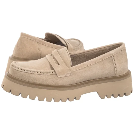Zdjęcie produktu Mokasyny Beżowe DP4586 / 23 BE (FO25-b) Filippo