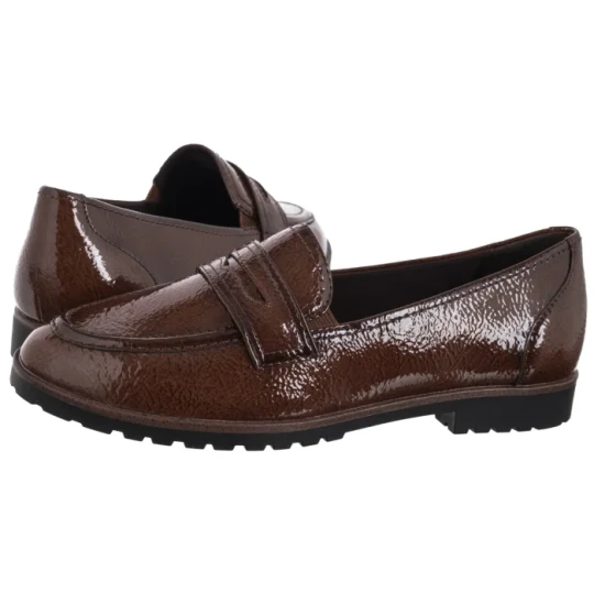Zdjęcie produktu Mokasyny Brązowe 1-24239-42 365 Cognac Patent (TM558-b) Tamaris
