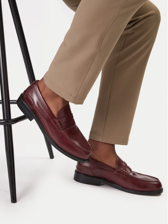 Zdjęcie produktu Mokasyny Clarks CraftJames Lo 26183358 Bordowy