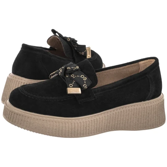 Zdjęcie produktu Mokasyny Czarne DP8293 / 26 BK (FO261-a) Filippo