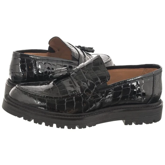 Zdjęcie produktu Mokasyny Czarne Lakierowane 24027 501 Black (VE729-a) Venezia