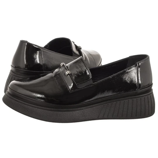 Zdjęcie produktu Mokasyny Czarne Lakierowane P108424 48 Black (VE728-a) Venezia