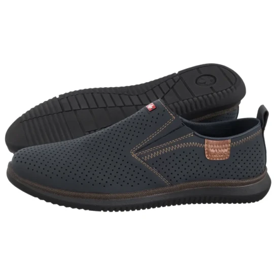 Zdjęcie produktu Mokasyny Granatowe 10452-14 Blue (RI269-a) Rieker