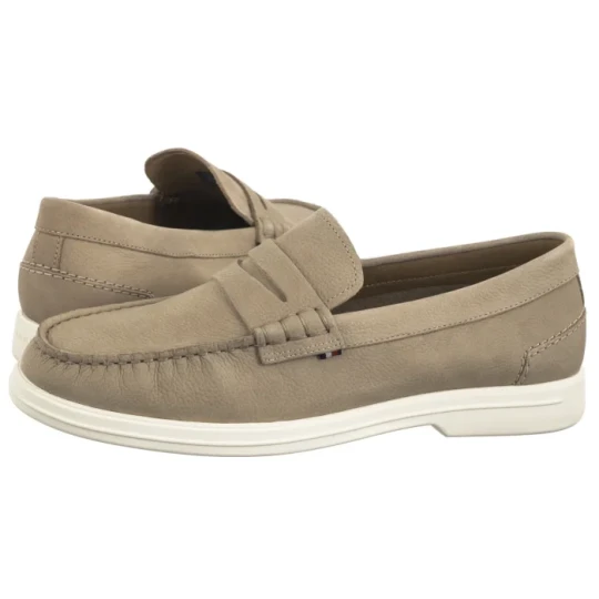 Zdjęcie produktu Mokasyny Nubuck P Loafer Beige FM0FM05350 AEG (TH1312-a) Tommy Hilfiger