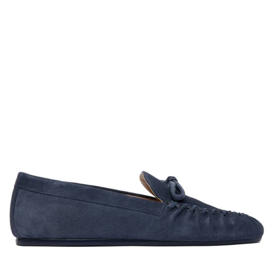 Zdjęcie produktu Mokasyny Stuart Weitzman Britt Bow SM414 Granatowy
