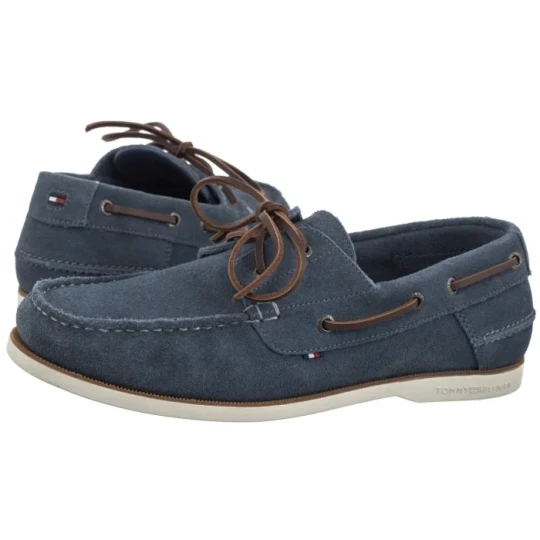 Zdjęcie produktu Mokasyny TH Boat Shoe Core Suede Aegean Sea FM0FM05387 DBZ (TH1506-b) Tommy Hilfiger