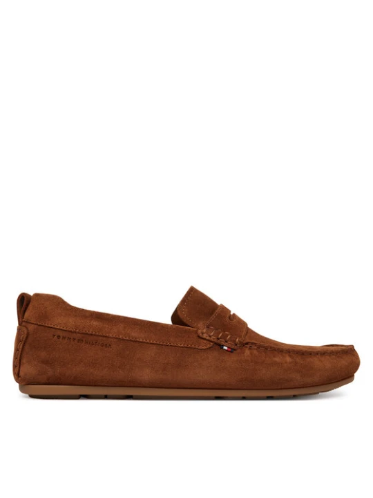 Zdjęcie produktu Mokasyny Tommy Hilfiger Core Hilfiegr Suede Driver FM0FM05789 Écru Kremowy