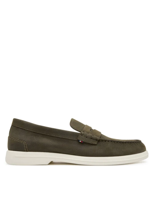 Zdjęcie produktu Mokasyny Tommy Hilfiger Nubuck P Loafer FM0FM05350 Khaki