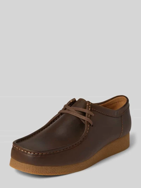 Zdjęcie produktu Mokasyny Wallabee ze skóry naturalnej model ‘Evo’ Clarks Średniobrązowy