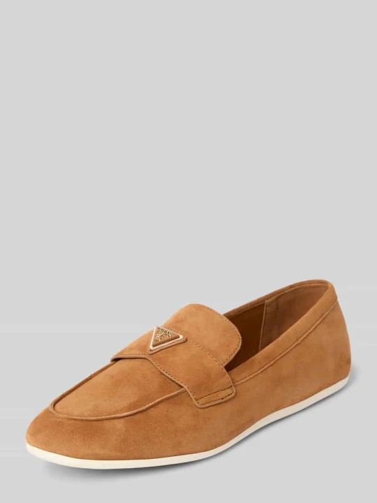 Zdjęcie produktu Mokasyny z detalem z logo model ‘BAYLON’ Guess Beżowy