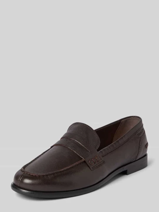 Zdjęcie produktu Loafersy z fakturowanej Skóra Model 'FIONA' Marc O'Polo Ciemnobrązowy